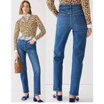 J.Crew Blue Classic Straight High Rise Jeans 26 NEW Photo 1
