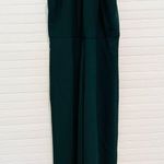 Julia Jordan Women's Green Crossed Neck Keyhole Jumpsuit Size 12 Solid Crepe Photo 1