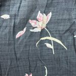 Wonderly  Gray Grey Pink Floral Peasant Blouse Shirt Top Womens Size XL New Photo 6