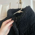 PacSun  Black Sherpa Full-Zip Jacket Coat Photo 4