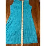 Hatley Textured Striped Teal Green Sleeveless Dress Photo 6