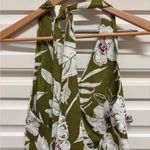 ZARA Olive Floral Maxi Dress Photo 8