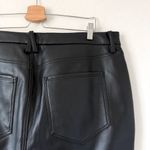 Good American NEW  Icon Faux Leather Pants in Black Size 16 Photo 8