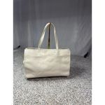 Tory Burch Ivory Tote Bag Perforated Logo Casual Women's Handbag Photo 3