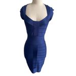 French Connection  Blue Bandage Bodycon Dress Size US 4 Photo 1