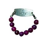 Unlisted Red purple Garnet Family 7" lobster clasp bracelet Photo 2