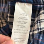 J.Crew Women’s  boy shirt blue red white button up plaid cotton flannel size 2 Photo 8