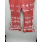 Gemma + Jane Jeans Size 14 Pink Tie Dye Flare Leg High Rise Boho Festival Lace Photo 2