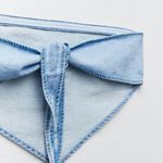 ZARA NWT Denim Bandana Top Bloggers Fav 8197/273 Y2K Large Photo 7