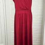 NWT BTFBM Red Stretchy One Shoulder Cut Out Leg Slit Maxi Dress Size L Size L Photo 1