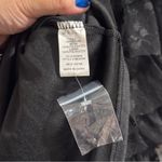 MABLE Small Black Floral Halter Chiffon Lace Tier Tulle Ruffle Mini Dress Party Photo 3