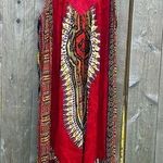 Jessica Taylor Dress Medium Red Black Boho Festival Western Hippy Fairy‎ Whimsy Photo 0