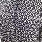 H&M  Black& White Trapeze Diamond Pattern Shirt Dress Photo 9