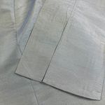 Lafayette 148 New York 100% Silk Iridescent Teal Crystal Button Blouse Size 12 Photo 4