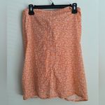 ONIA  Orange Leaf Print Cotton Casual Swim Sarong Small Photo 3