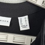 Susan Graver  Blouse M Liquid Knit Studded Zip Front Tunic Black Gold Whimsigoth Photo 6