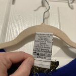 Bob Mackie  Wearable Art Royal Blue Sequin Long Sleeve Sweater Photo 2