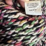 Ulla Johnson Rhea Multicolor Chunky Knit Sweater with Puff Sleeves Crew Neck XS Photo 7