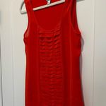 Worthington Red Ruched front Tank Top Size M Photo 5