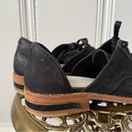 Frēda Salvador Wit d'Orsay Derby Black Suede Shoes Size 6.5 Photo 2