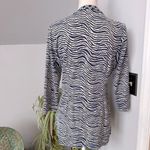 J. McLaughlin  Women’s 3/4 Sleeve Popover 1/4‎ Button Catalina Cloth Tunic Medium Photo 1