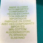 Liz Golf Polo Shirt Turquoise Blue Short Sleeve Zip Front Sport Top Size Large Photo 5