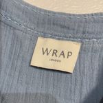 WRAP LONDON BLUE LINEN BLEND BLOUSE 4 Photo 4