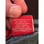 Hot Bottoms Shorts Womens 5/6 Blue Denim Bermuda Cargo Pockets Stretch Photo 4