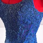 Tiffany Designs Royal Blue Mermaid Prom Gown w/Slit Style 16058 Size 2 Photo 6