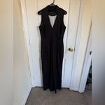 Wildfang The Empower High Waist V Neck Jumpsuit in Black Size 10 Photo 9