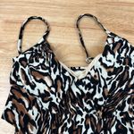 Aqua Green  Women's Animal Print Tiered Tankini Swim Top - Size Small - NWT Photo 4