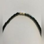 Hematite & Moonstone Milky Cat Eye Necklace 19” Black Photo 6