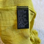 Unique spectrum Sz 3X Yellow Flared sleeve tie front lace embellishment NEW. Photo 6