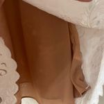 Michael Kors WHITE Floral Embroidered Hemp Eyelet Lace Scallop Mini Dress 0 Photo 11