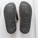 Free People Size 6 Black Leather Animal Print Platform Sandals Photo 9