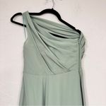 Birdy Grey  Mint Green One Shoulder Maxi Dress Womens XS Bridesmaid Formal Gown Photo 9