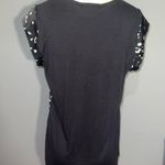 Les Serein black and white short sleeve top shirt blouse NWT woman’s small Photo 1