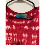 Hands to hearts red tie dye short sleeve dress S/M￼ Photo 1