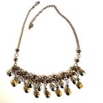 Robert Rose gold silver bronze tone beaded choker necklace Gold Photo 6