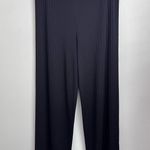 Misook Exclusively  XL Knit Ribbed wide leg Pant Trouser black slinky Photo 0