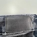 ZARA ‎ Jeans Womens 2 Black Distressed Denim Premium Collection Star Design Photo 3