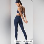 Alo Yoga NWOT High Waist Airlift Leggings Navy Blue Size L Photo 4