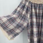 Hayden  LOS ANGELES Top Size 1XL NWT Plaid Stretch Off the Shoulder Plus Curvy Photo 6