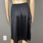 Vintage Stellar Foundations Half Slip Black Size Medium ILGWU Union Wide Lace Photo 4