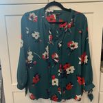 Stitch Fix 41 Hawthorn  Green Floral Top Photo 0