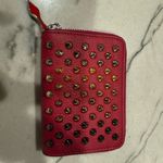 Christian Louboutin spike panettone coin purse pink and red Photo 2