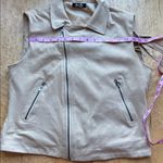 Miss Me  Beige Sleeveless fringe vest size small Photo 7