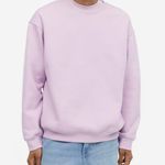 H&M light purple unisex relaxed fit crewneck Photo 0