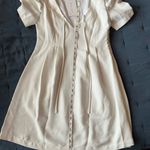 Line and Dot  white dress with puffy sleeves Photo 4