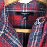 Madewell  100% Cotton Plaid Ex Boyfriend Flannel Shirt Photo 4